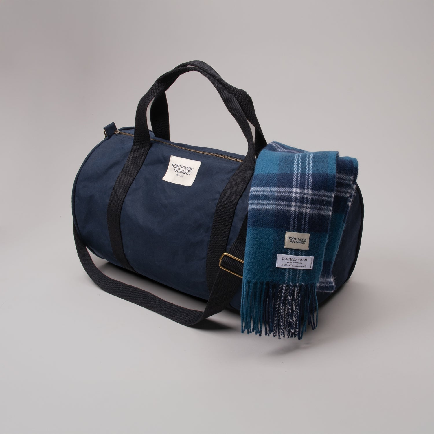 Balgair Weekender & Scarf gift bundle - St Andrews tartan